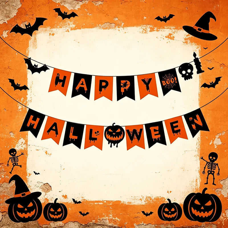 Happy Halloween Paper Bunting