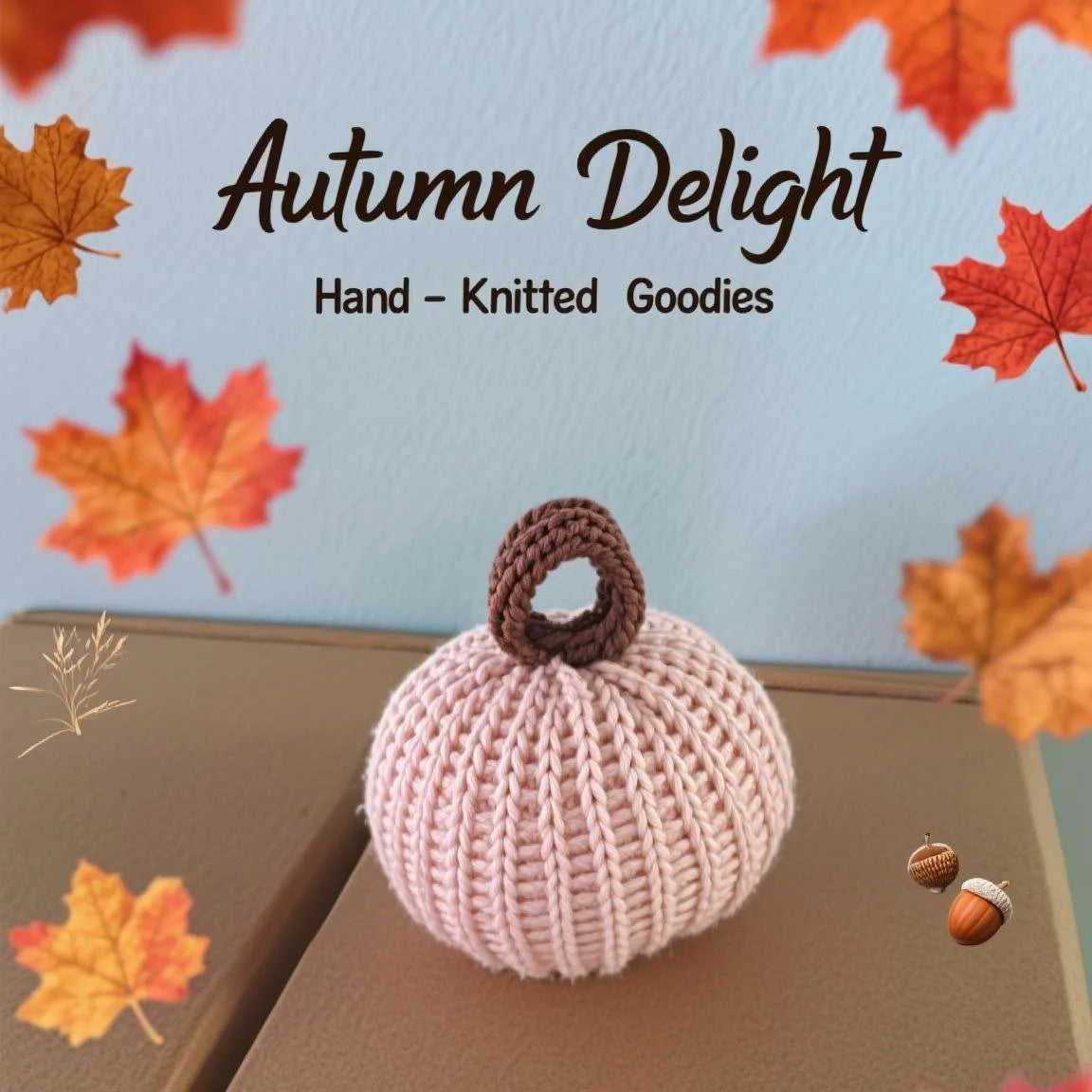 Handmade Pumpkin Ornament Set