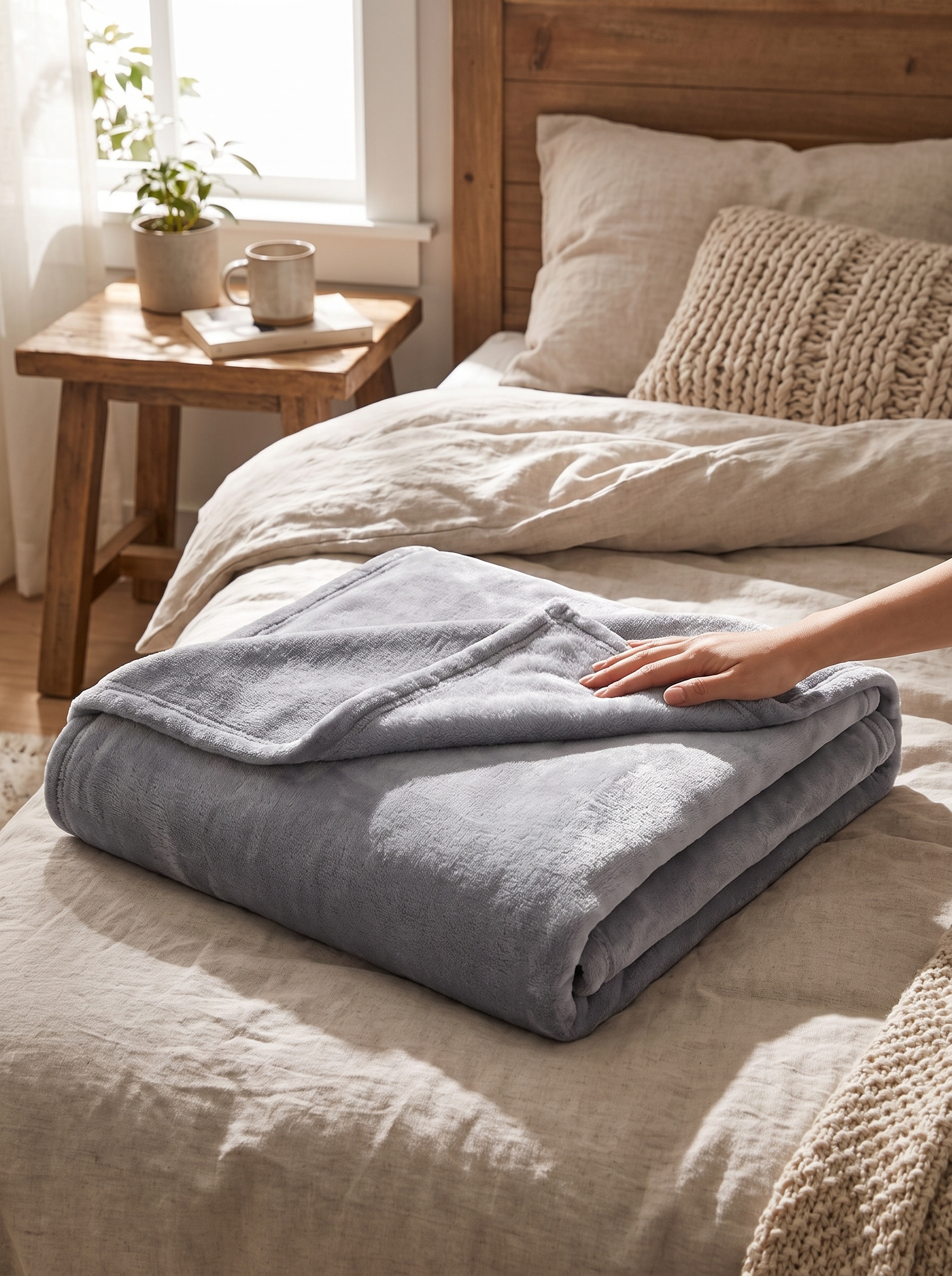 Extra Soft Flannel Throw Blanket lifestyle