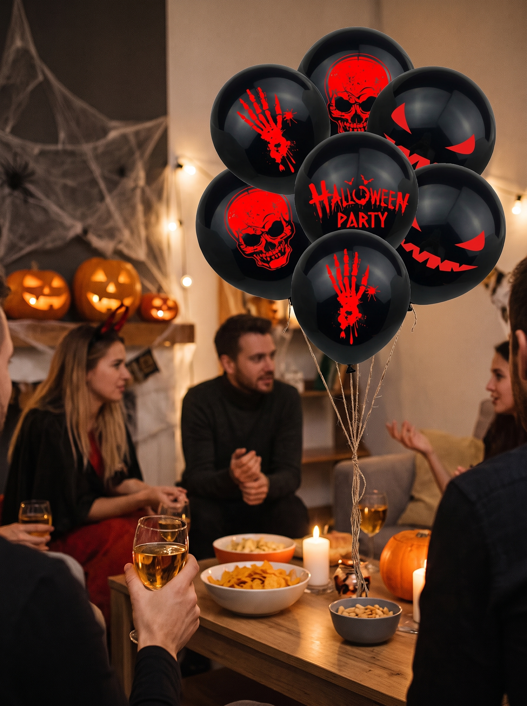 Halloween Balloon Set of 12 lifestyle