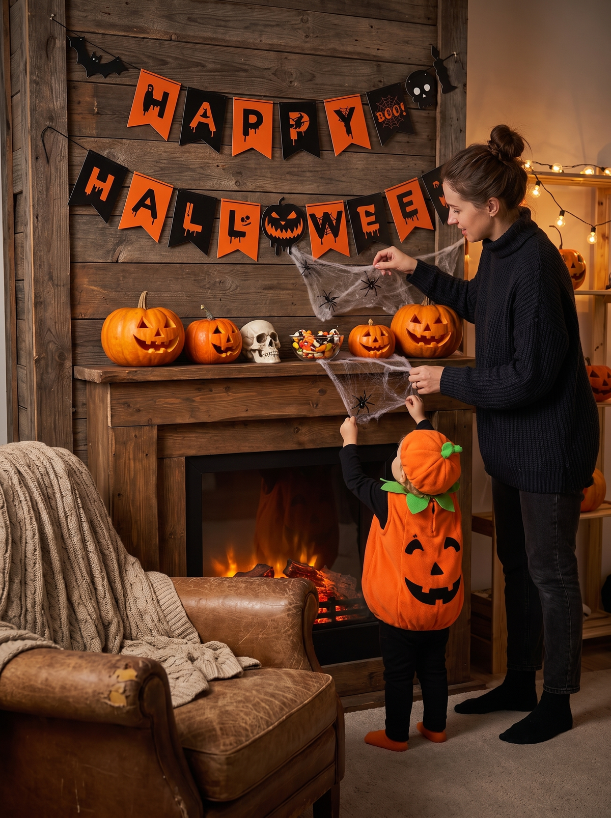 Happy Halloween Paper Bunting lifestyle