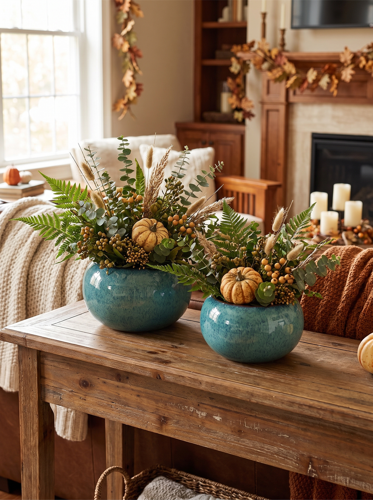 Textured Ceramic Garden Planter lifestyle