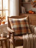 Autumn Plaid Cushion Cover lifestyle