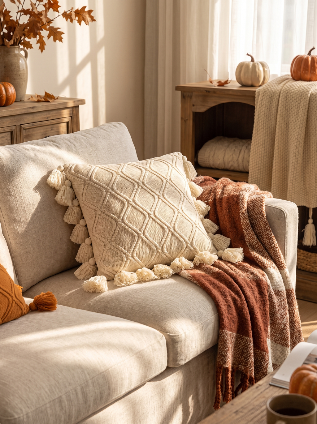 Soft Knit Cushion Cover lifestyle