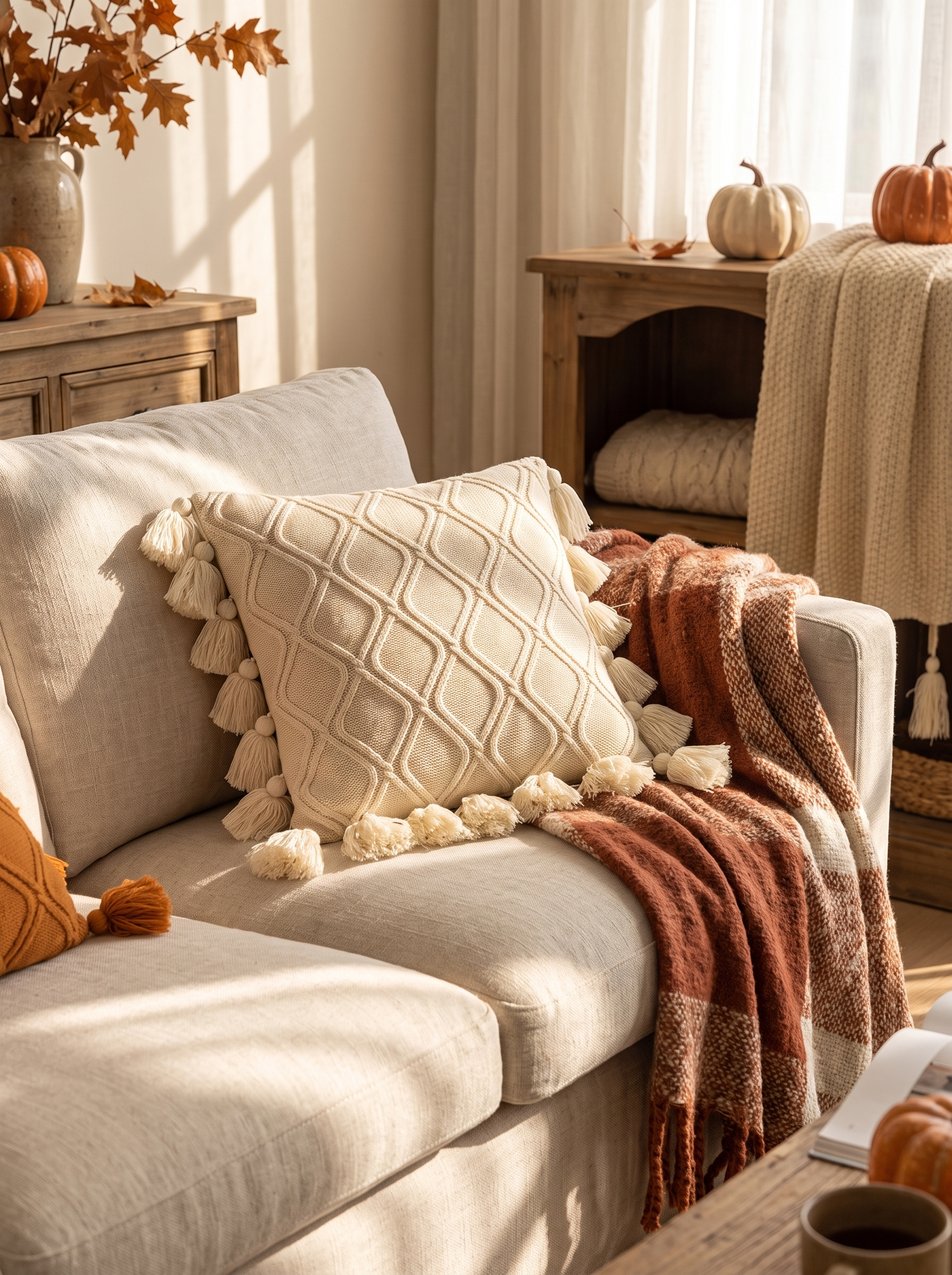 Soft Knit Cushion Cover lifestyle