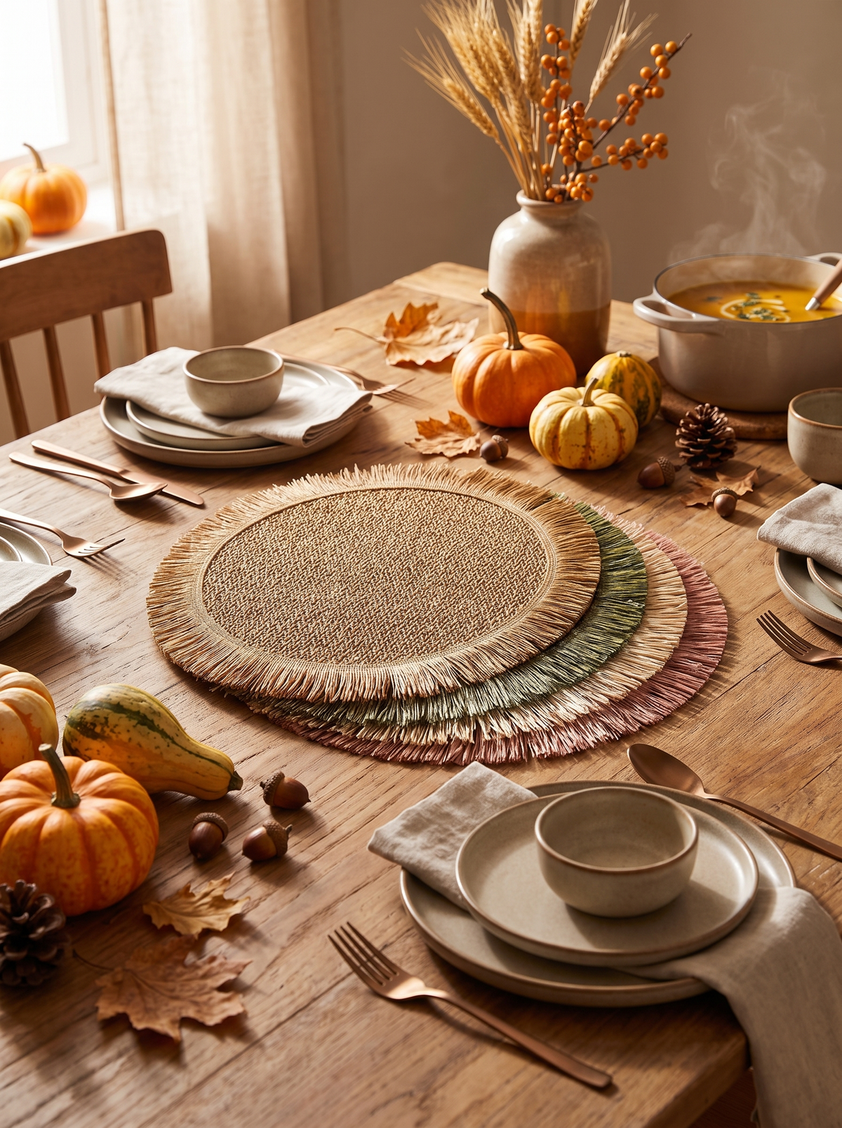 Natural Fiber Placemat Set lifestyle