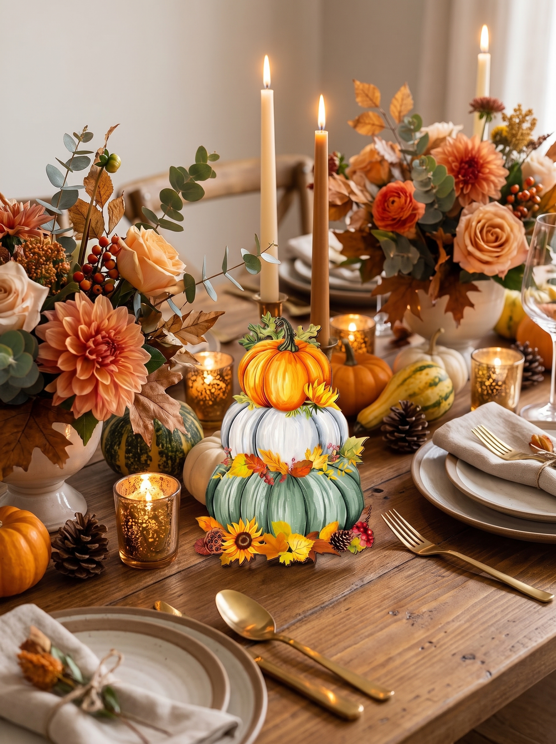 Autumn Harvest Table Marker Set lifestyle